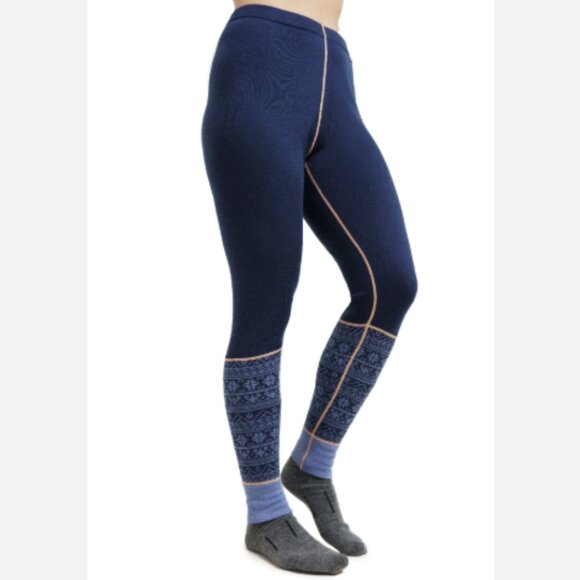 Merino Tech 100% Merino Wool Pants Legging 250 Nordic Tale Berry High Rise Small - Picture 1 of 16
